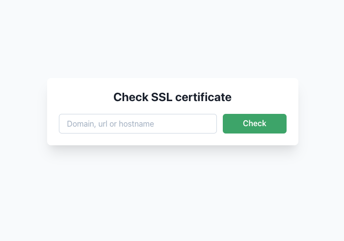 Check SSL free